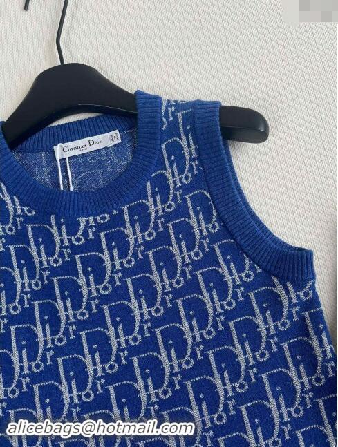 Well Crafted Dior Cashmere Vest D82404 Blue 2024