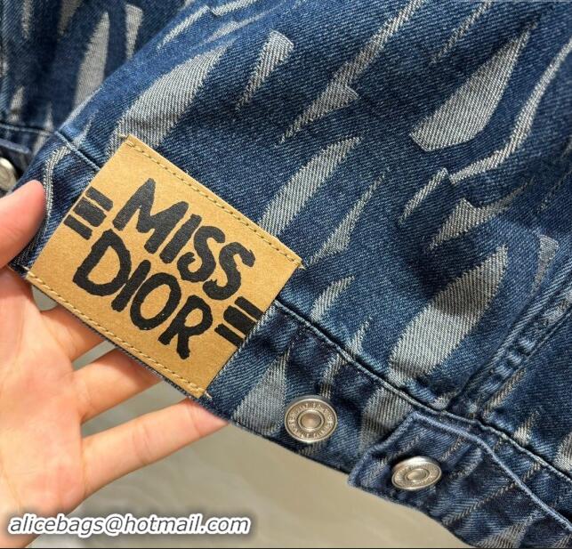 Buy Discount Dior Miss Dior Denim Jacket D82305 Blue 2024