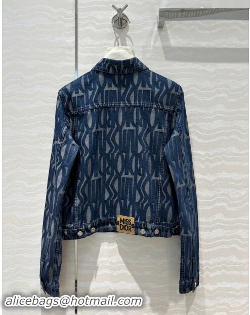 Buy Discount Dior Miss Dior Denim Jacket D82305 Blue 2024