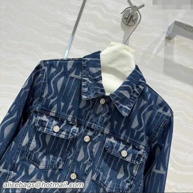 Buy Discount Dior Miss Dior Denim Jacket D82305 Blue 2024