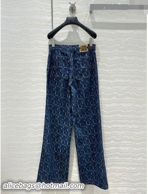 Top Design Dior Miss Dior Denim Jeans D82306 Blue 2024