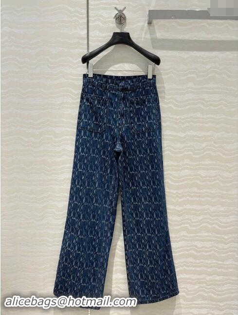 Top Design Dior Miss Dior Denim Jeans D82306 Blue 2024