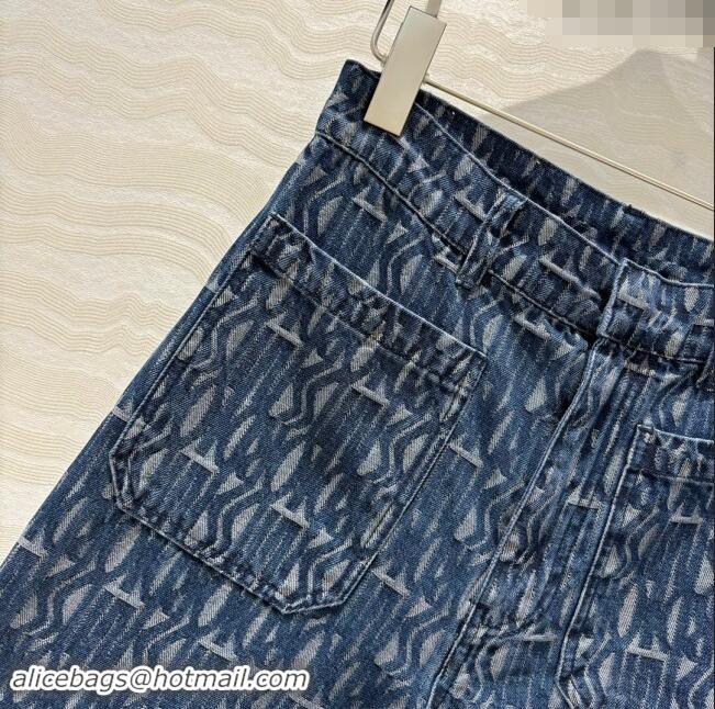 Top Design Dior Miss Dior Denim Jeans D82306 Blue 2024