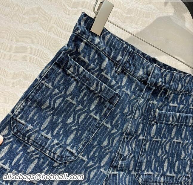 Luxury Discount Dior Miss Dior Denim Shorts D82307 Blue 2024