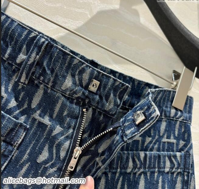 Luxury Discount Dior Miss Dior Denim Shorts D82307 Blue 2024