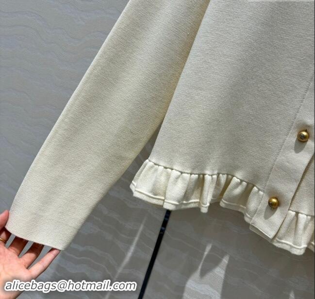 Top Grade Dior Knit Cardigan D82308 Beige 2024