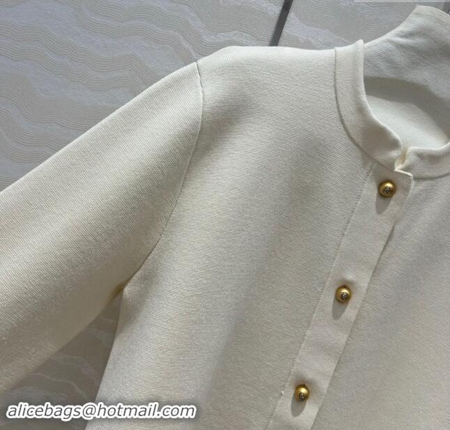 Top Grade Dior Knit Cardigan D82308 Beige 2024