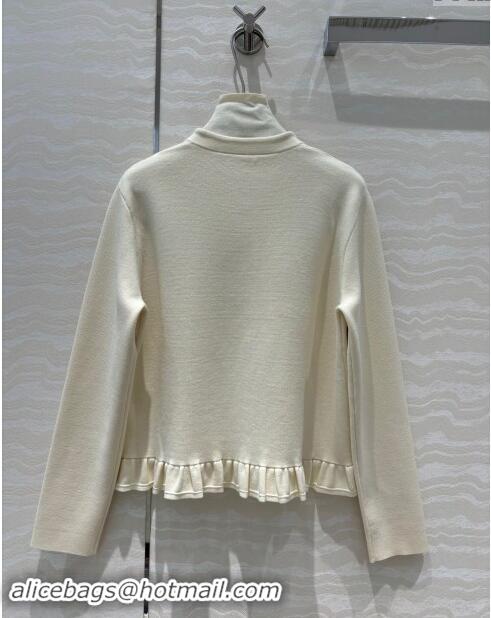 Top Grade Dior Knit Cardigan D82308 Beige 2024