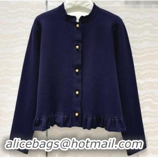 Famous Brand Dior Knit Cardigan D82309 Blue 2024