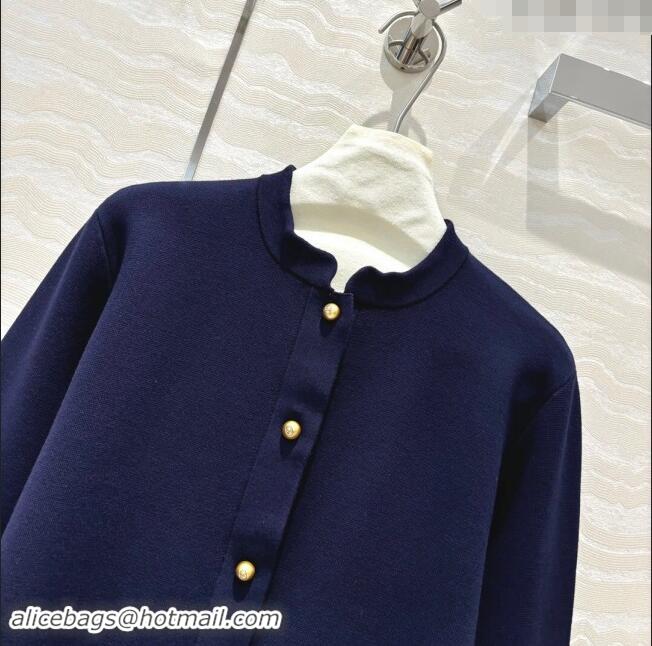 Famous Brand Dior Knit Cardigan D82309 Blue 2024