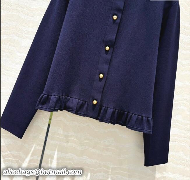 Famous Brand Dior Knit Cardigan D82309 Blue 2024