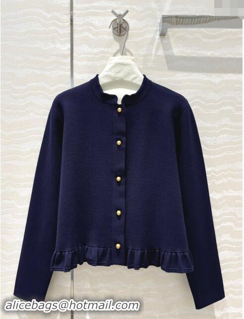 Famous Brand Dior Knit Cardigan D82309 Blue 2024