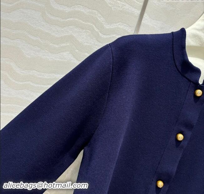 Famous Brand Dior Knit Cardigan D82309 Blue 2024