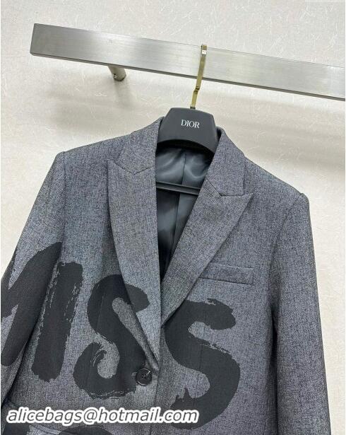 Fashion Discount Dior Miss Dior Jacket D82715 Grey 2024