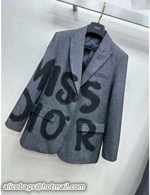 Fashion Discount Dior Miss Dior Jacket D82715 Grey 2024