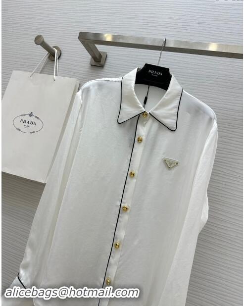 Well Crafted Prada Shirt P82215 White 2024