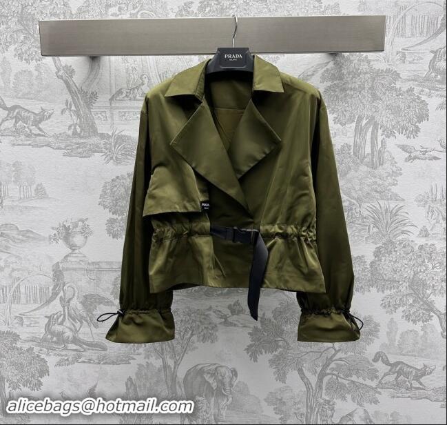 ​Well Crafted Prada Jacket P90404 Green 2024