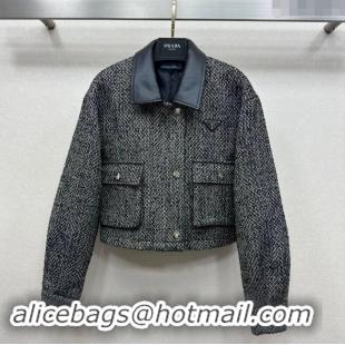 Super Quality Prada Wool Jacket P90405 Grey 2024