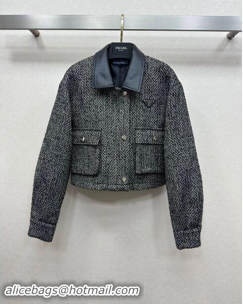 Super Quality Prada Wool Jacket P90405 Grey 2024