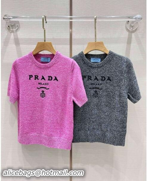 ​Reasonable Price Prada Wool Short-sleeved Sweater P90407 2024