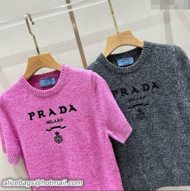 ​Reasonable Price Prada Wool Short-sleeved Sweater P90407 2024