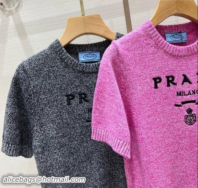 ​Reasonable Price Prada Wool Short-sleeved Sweater P90407 2024