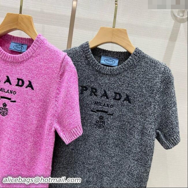 ​Reasonable Price Prada Wool Short-sleeved Sweater P90407 2024