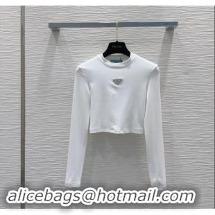 Super Quality Prada Short Top P90409 White 2024