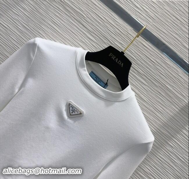 Super Quality Prada Short Top P90409 White 2024