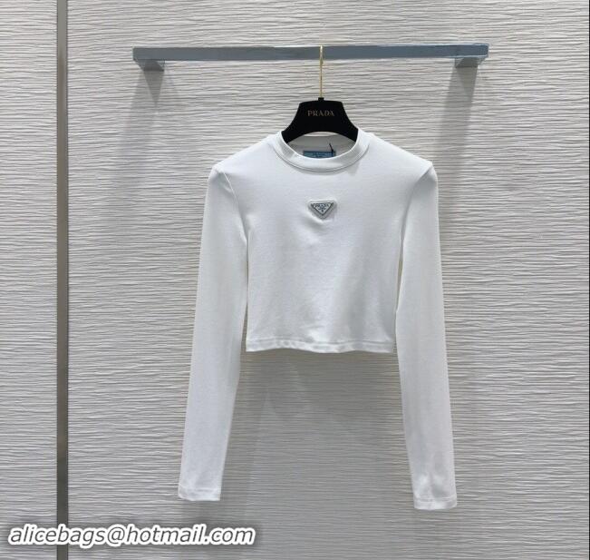 Super Quality Prada Short Top P90409 White 2024