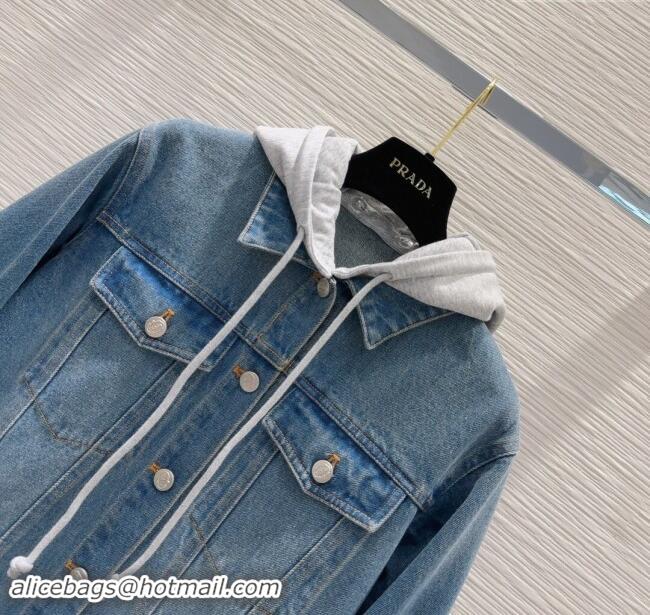 Buy Discount Prada Denim Jacket P90417 Blue 2024