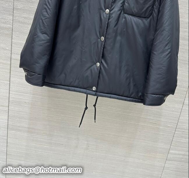 Luxury Classic Prada Padded Coat P92301 Black 2024