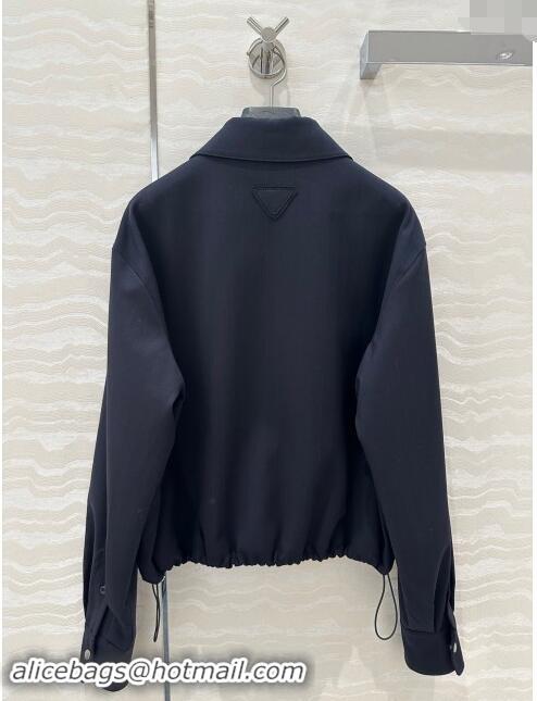 Top Quality Prada Jacket and Skirt P92506 Black 2024