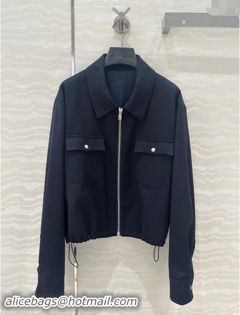 Top Quality Prada Jacket and Skirt P92506 Black 2024