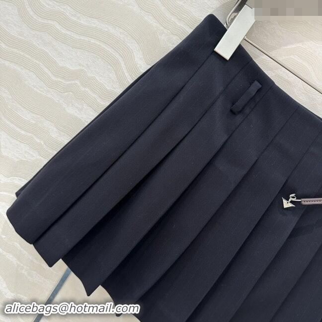 Top Quality Prada Jacket and Skirt P92506 Black 2024