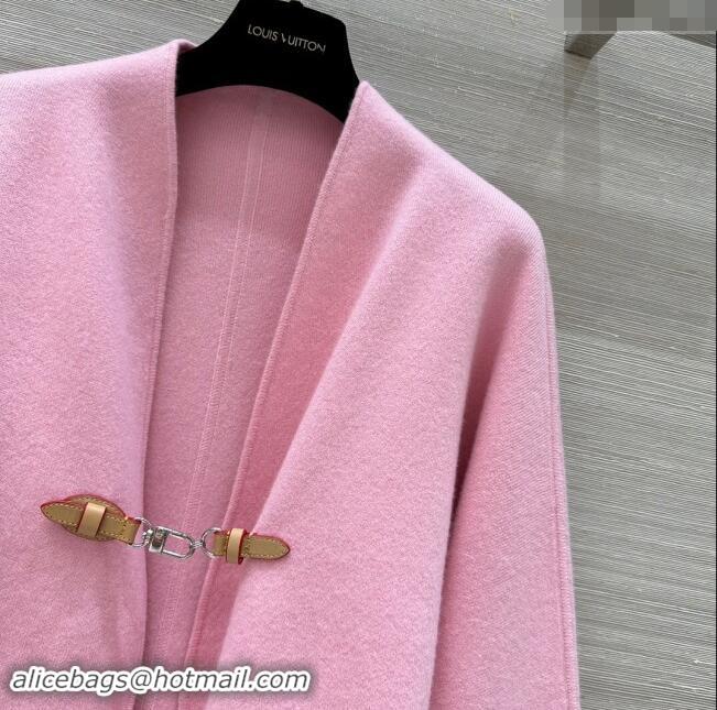 ​Top Design Louis Vuitton Cashmere Cape LV83016 Pink 2024