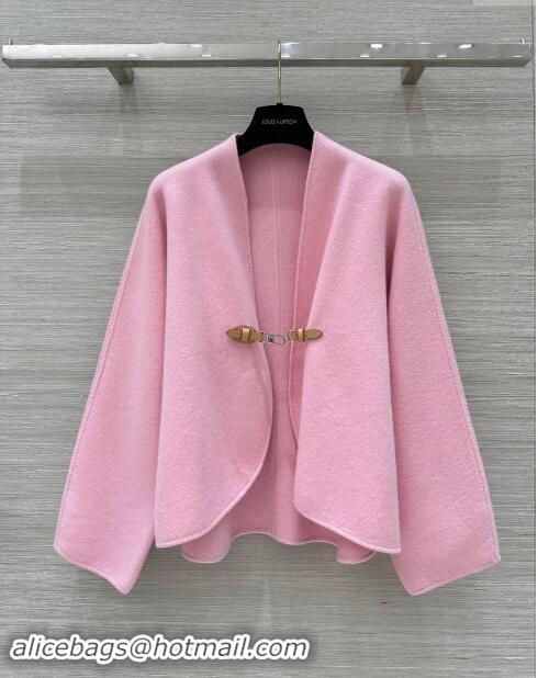 ​Top Design Louis Vuitton Cashmere Cape LV83016 Pink 2024