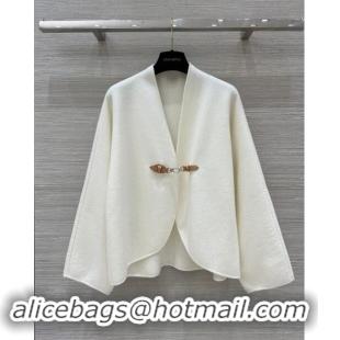 ​Super Quality Louis Vuitton Cashmere Cape LV83017 White 2024