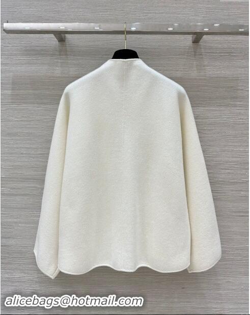 ​Super Quality Louis Vuitton Cashmere Cape LV83017 White 2024