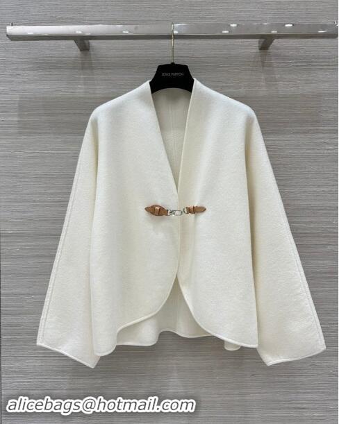 ​Super Quality Louis Vuitton Cashmere Cape LV83017 White 2024