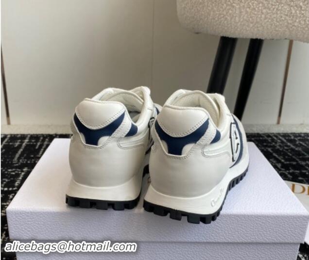 Hot Style Dior C'est Dior Sneakers in Calfskin White/Blue 930040