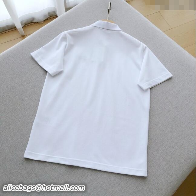 Traditional Specials Burberry Cotton Polo T-shirt B72640 White 2024 (For Men)