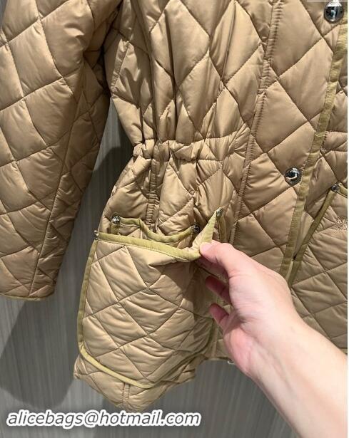 Luxury Cheap Burberry Padded Coat B92525 Brown 2024