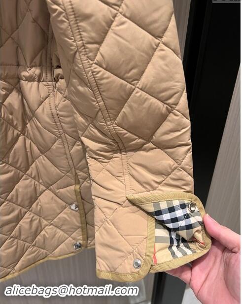 Luxury Cheap Burberry Padded Coat B92525 Brown 2024