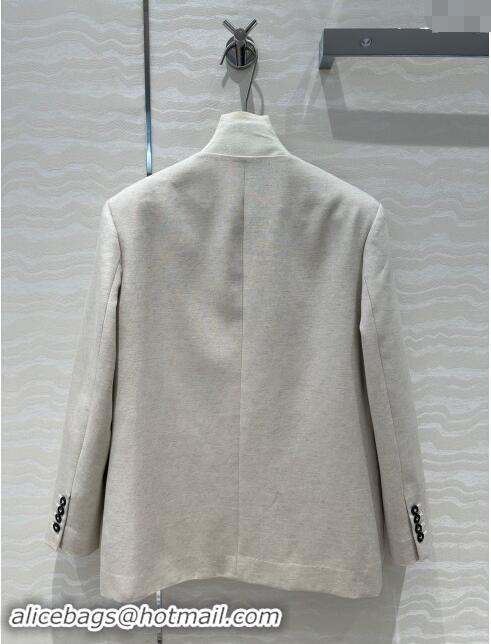 Well Crafted Bottega Veneta Jacket BV82703 Light Grey 2024