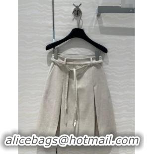 Bottega Veneta Skirt BV82704 Light Grey 2024