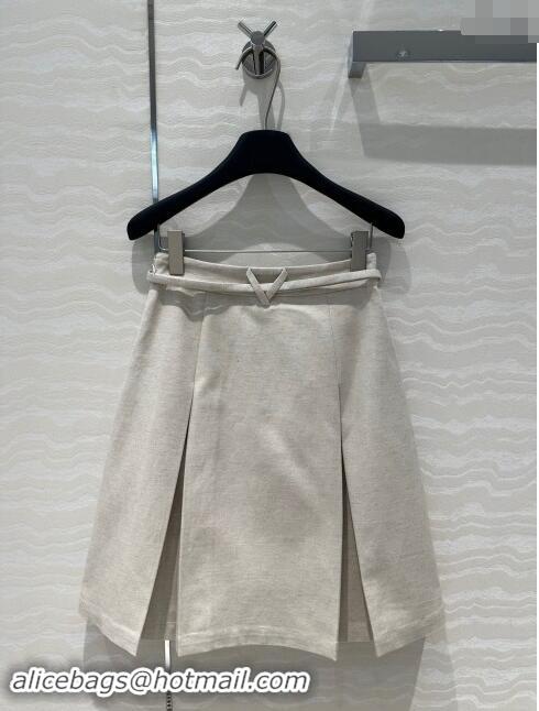 Bottega Veneta Skirt BV82704 Light Grey 2024