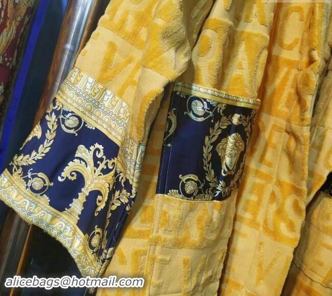 Well Crafted Versace Baroque Cotton Bathrobe 0201 Yellow 2024 TOP