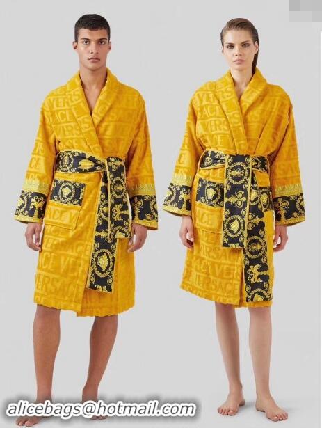 Well Crafted Versace Baroque Cotton Bathrobe 0201 Yellow 2024 TOP