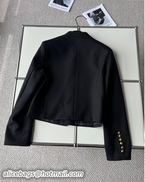 Top Quality Celine Jacket with Buttons C92001 Black 2024